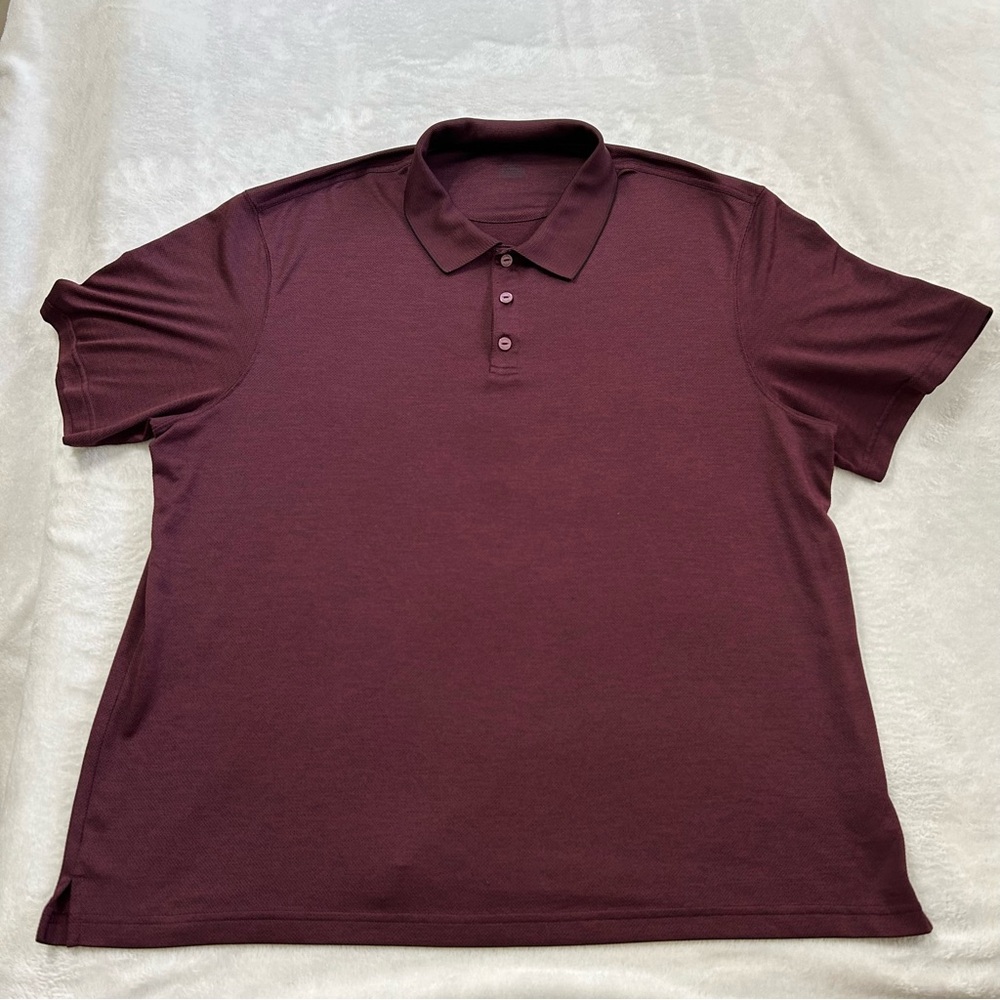 Haggar Deep Burgundy Polo Shirt